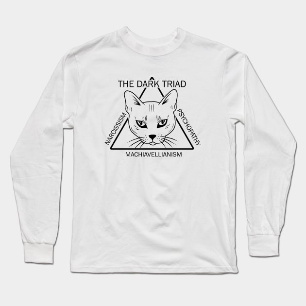 Psycho Cat Long Sleeve T-Shirt by valentinahramov